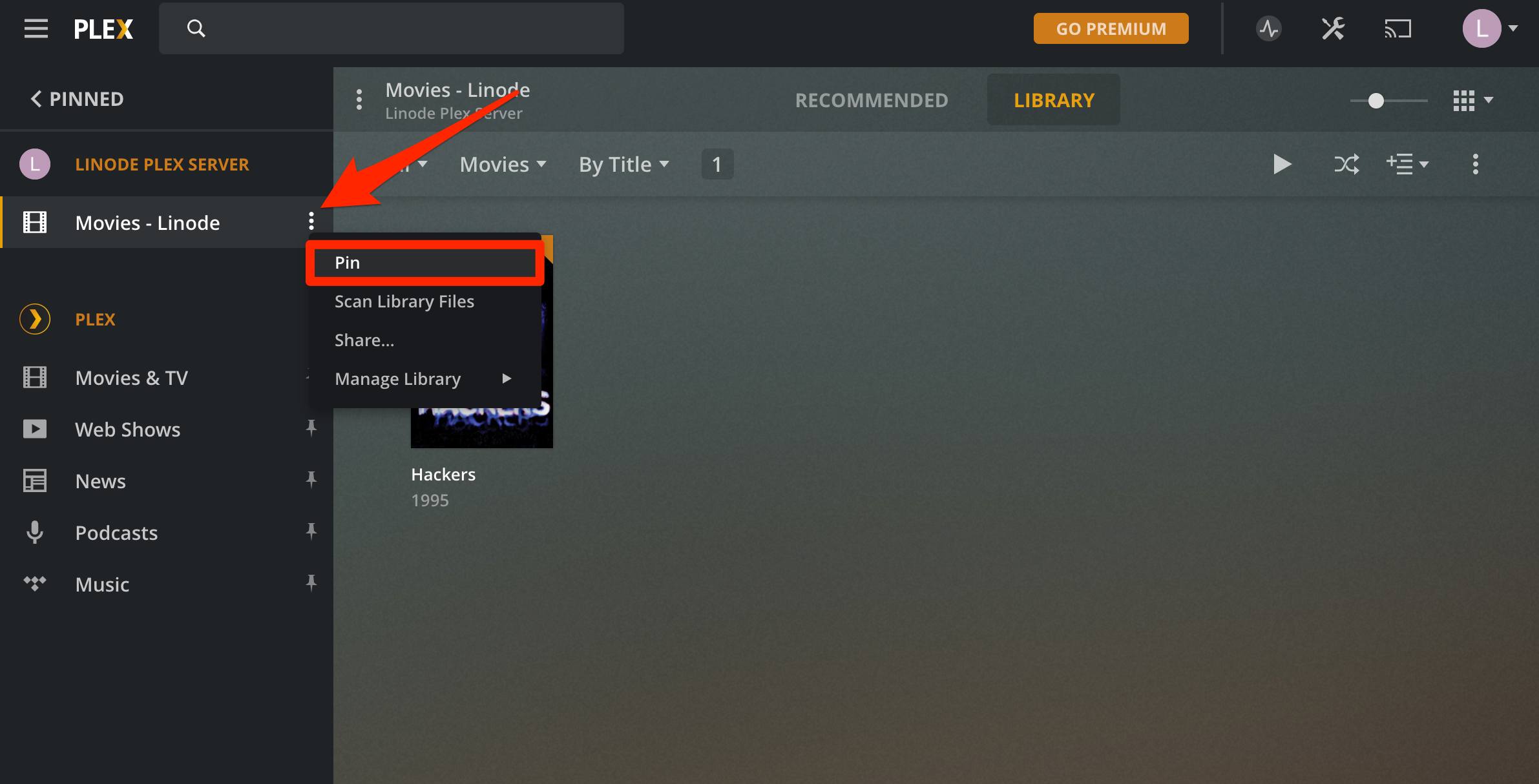 Pin Media Library. Pin Media Library